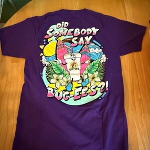 Purple Did Somebody Say Buc-ees graphic tshirt size Small